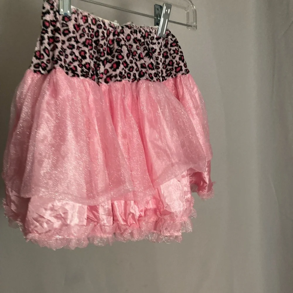 Animal print sparkle skirt one size fits all elastic